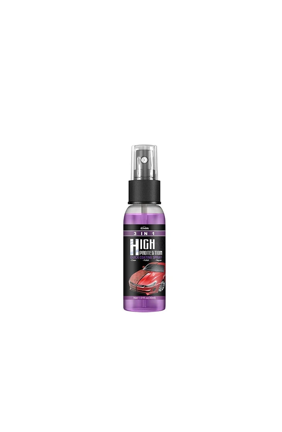 3-in-1 Quick Car Coating Spray | Waterless Wash, Gloss Coating and Paint Refresh in One Bottle | For Paint, Plastic and Glass
