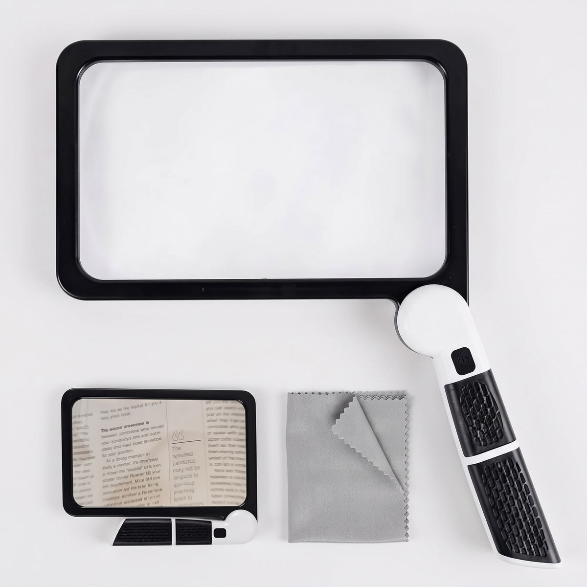 Magnifying Glass with Light, 5x Foldable Magnifier, 48 Dimmable LEDs