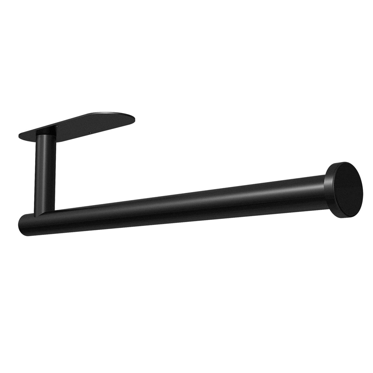 Adhesive Stainless Steel Paper Towel Holder - Wall Mount, No Drilling – Black