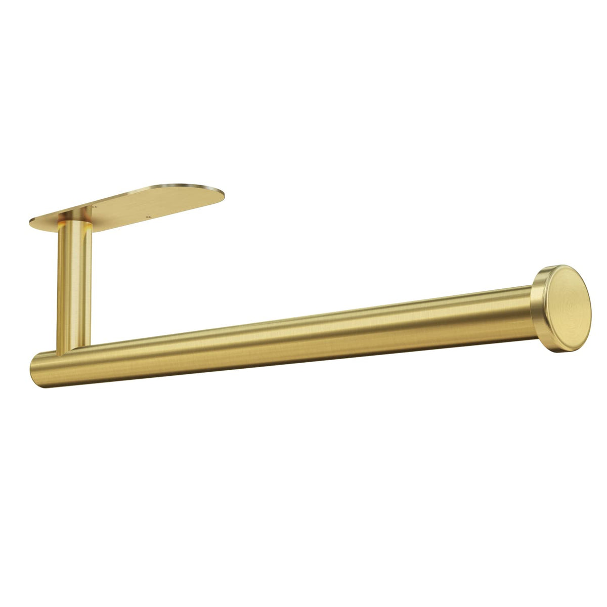 Adhesive Stainless Steel Paper Towel Holder - Wall Mount, No Drilling – Gold