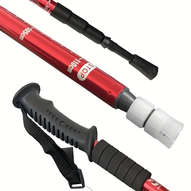 Adjustable Telescopic Hiking Trekking Pole 4 Height Levels | 6 Colors