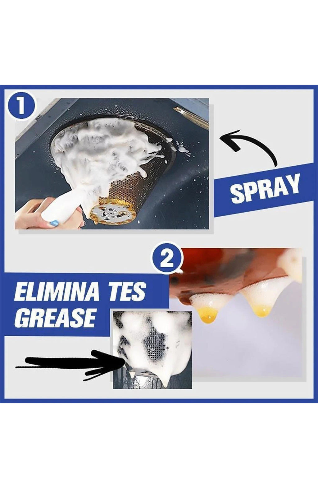 All-Purpose Rinse-Free Foaming Cleaning Spray | Wipe Away Grease, Burnt-On Stains and Dirt Without Rinsing | 30 ml or 100 ml