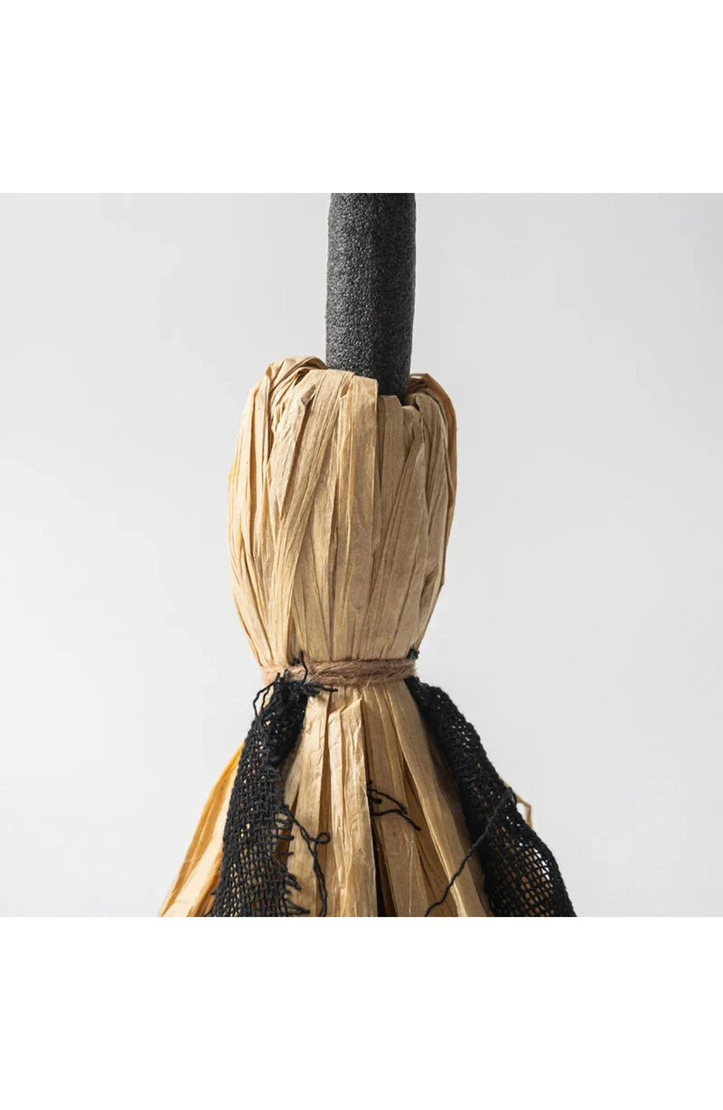 Animated Halloween Witch Broom | 27.6 In Voice-Activated Prop That Crawls and Shakes | Red LED and Sound | Indoor or Outdoor