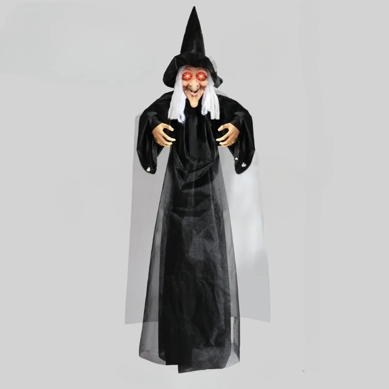 Animated Halloween Witch Decoration – Black