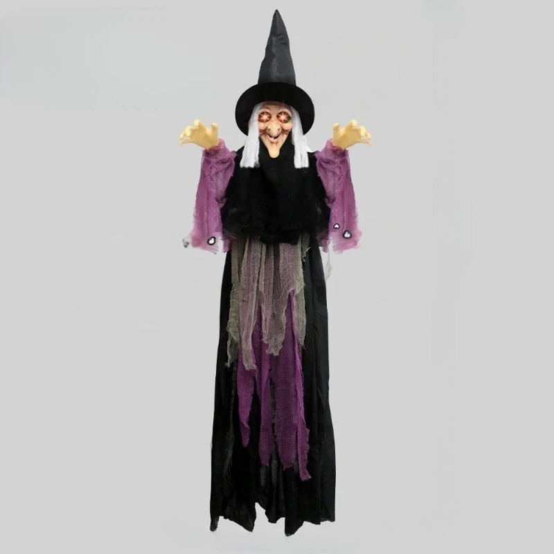 Animated Halloween Witch Decoration – Multicolor