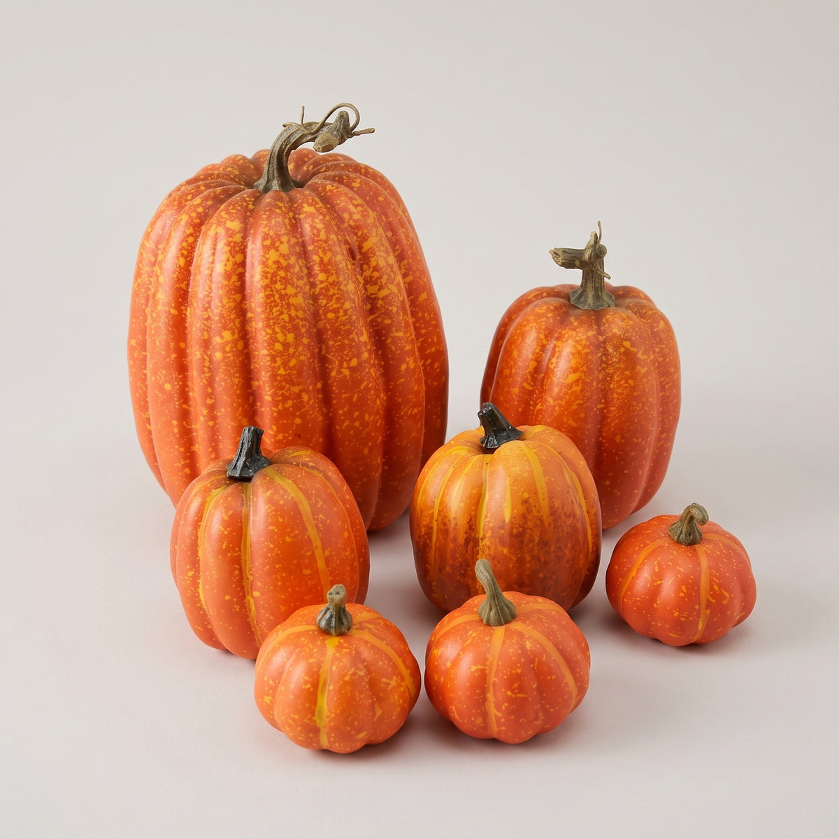 Artificial Pumpkin Decor - Realistic Foam Pumpkins, Assorted
