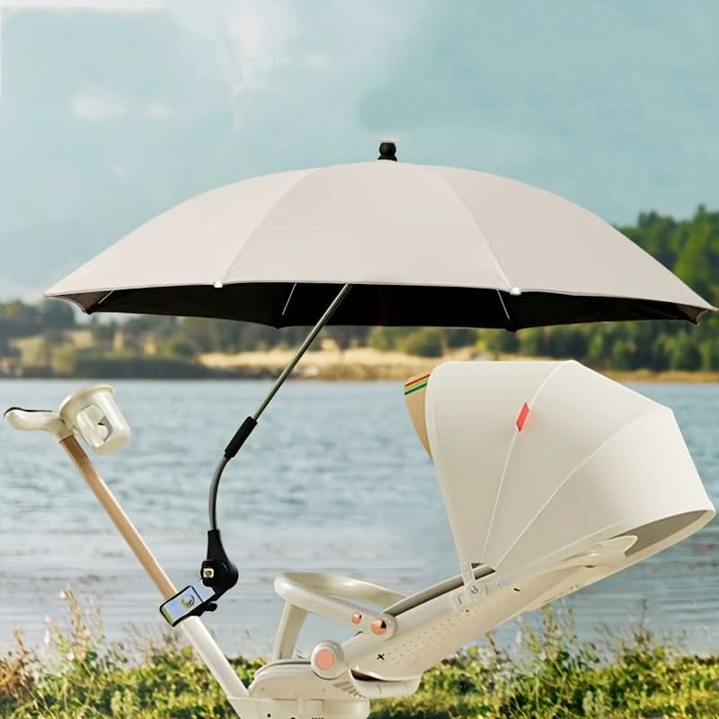 Stroller Sun Shade Umbrella, Bendable Arm Sunshade for Strollers
