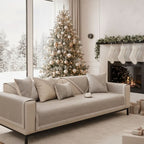 Breathable Cotton-Linen Sofa Cover 28x59 to 43x95 In