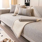 Breathable Cotton-Linen Sofa Cover 28x59 to 43x95 In