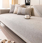 Breathable Cotton-Linen Sofa Cover 28x59 to 43x95 In