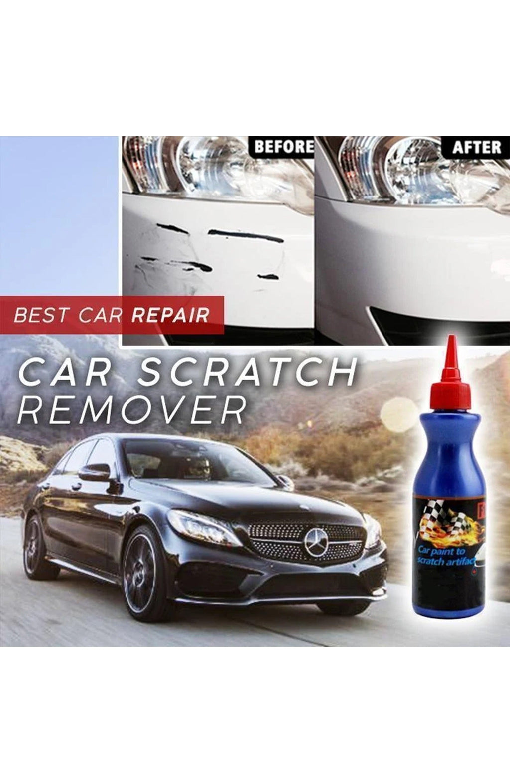 Car Scratch Remover Compound, 100 g | Polishes Out Light Scratches, Swirl Marks and Scuffs to Restore Gloss | For All Paints