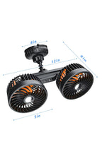 Rechargeable Car Fan with Suction Cup Mount
