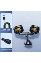 Rechargeable Car Fan with Suction Cup Mount - view 8