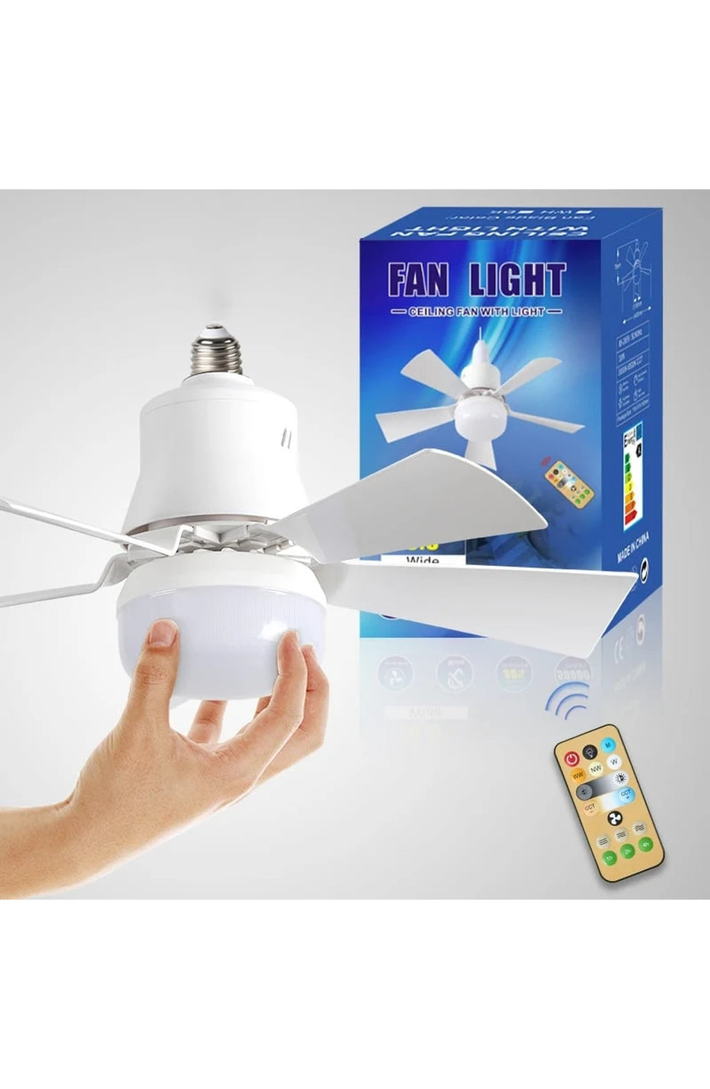 Remote Control Ceiling Fan with LED Light