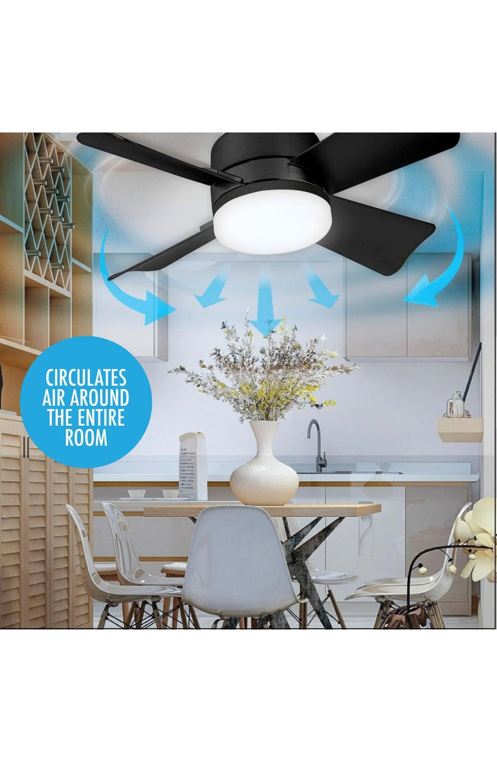 Remote Control Ceiling Fan with LED Light - view 6