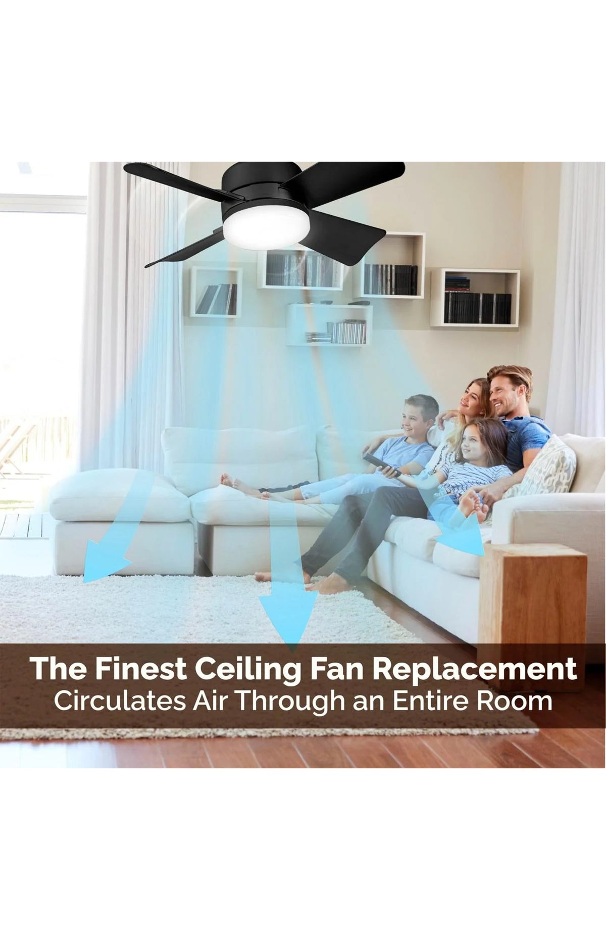 Remote Control Ceiling Fan with LED Light - view 7
