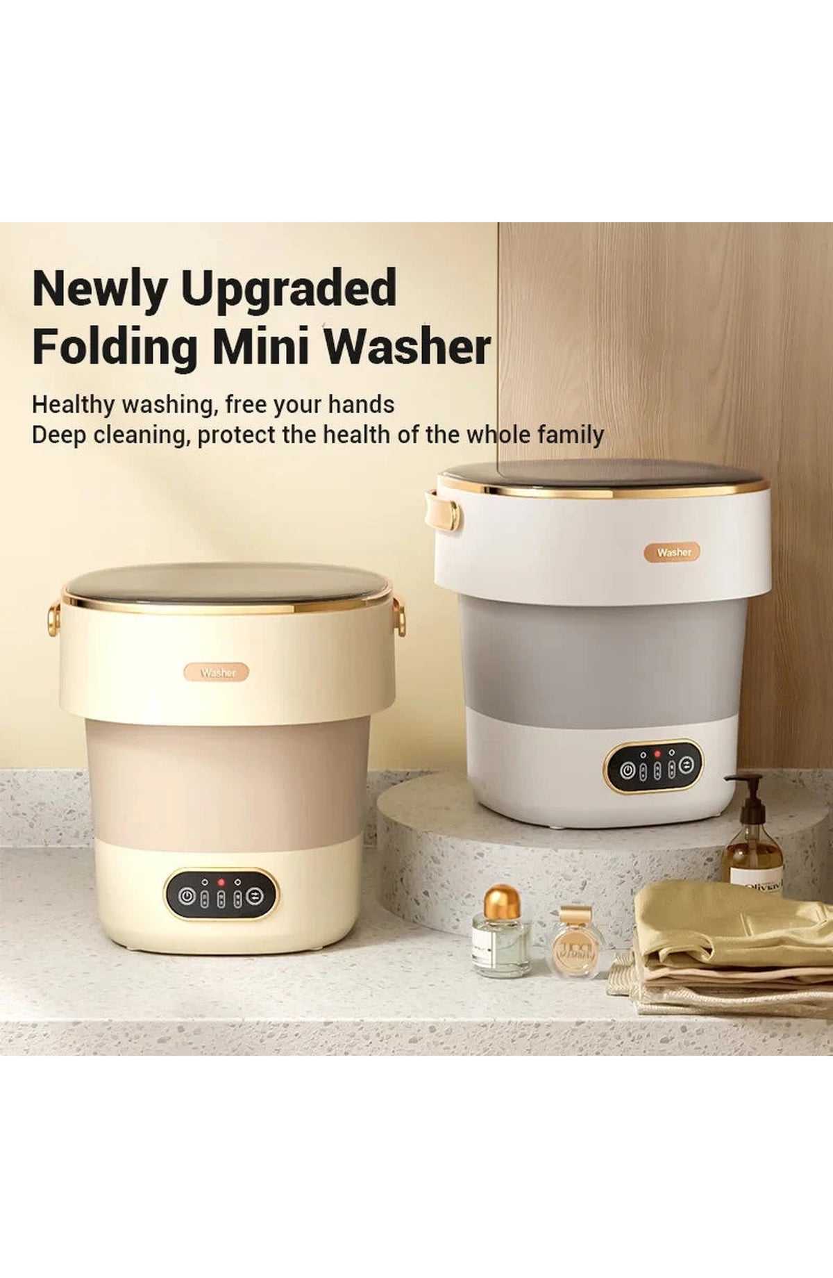 Foldable Travel Washing Machine, Compact - view 3