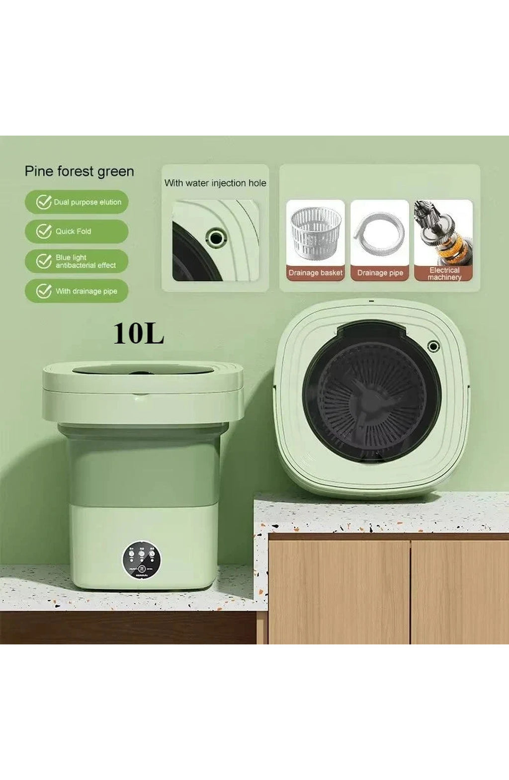Foldable Travel Washing Machine, Compact - view 6