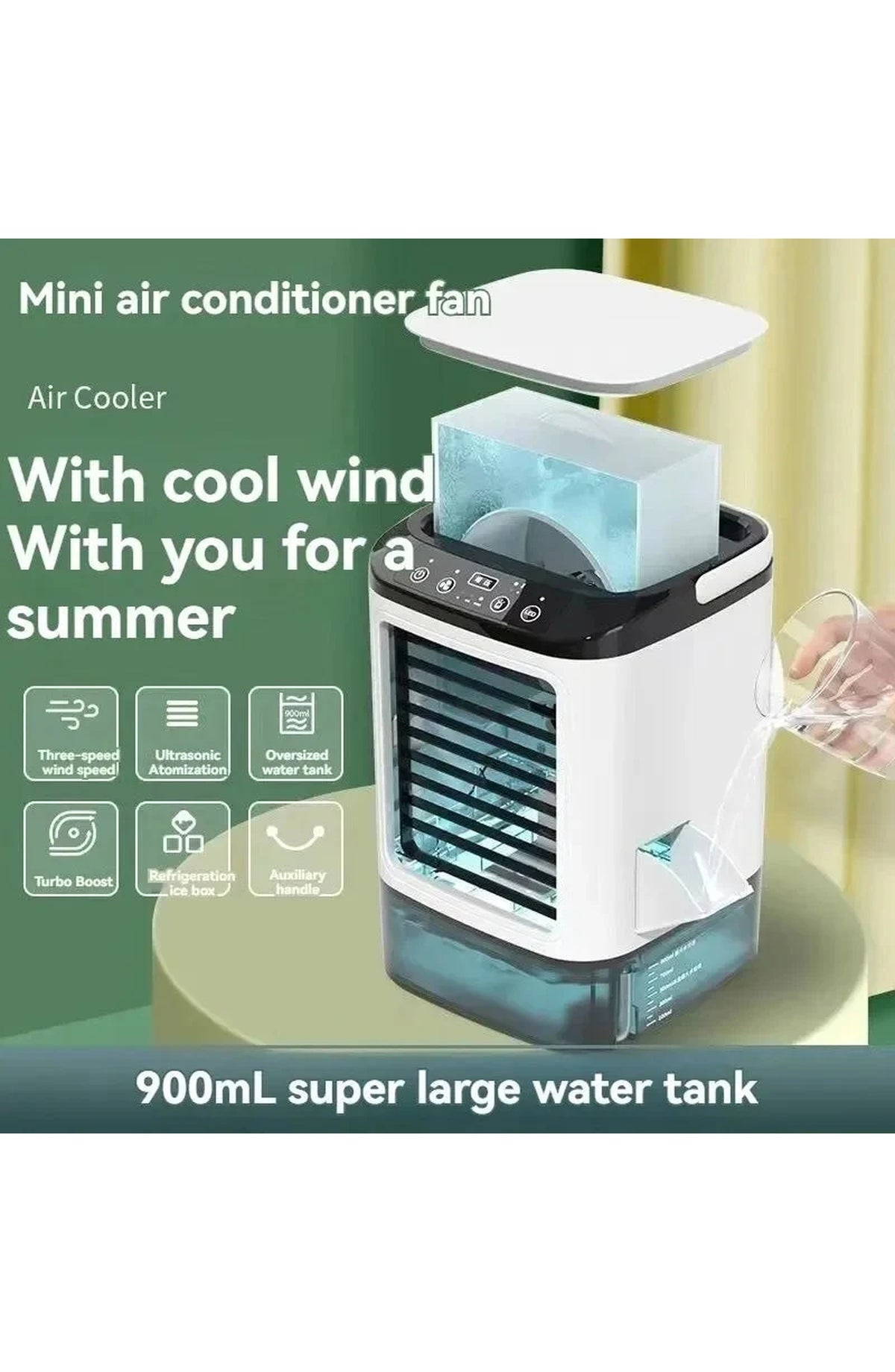 Mini Air Cooler with Ice Tray - view 2