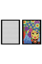 Color by Numbers Book Set with 100 Mosaic Designs on Black Backgrounds | 4 Books of Squares, Triangles, Hexagons and Circles