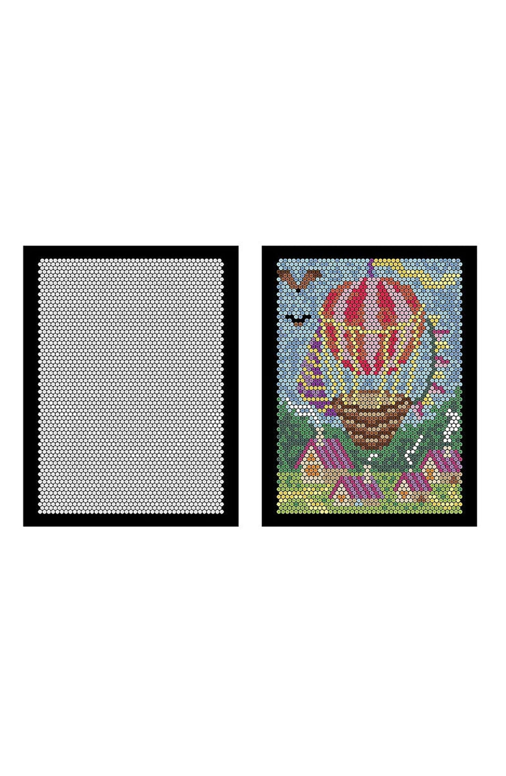 Color by Numbers Book Set with 100 Mosaic Designs on Black Backgrounds | 4 Books of Squares, Triangles, Hexagons and Circles