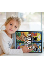Color by Numbers Book Set with 100 Mosaic Designs on Black Backgrounds | 4 Books of Squares, Triangles, Hexagons and Circles