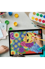 Color by Numbers Book Set with 100 Mosaic Designs on Black Backgrounds | 4 Books of Squares, Triangles, Hexagons and Circles
