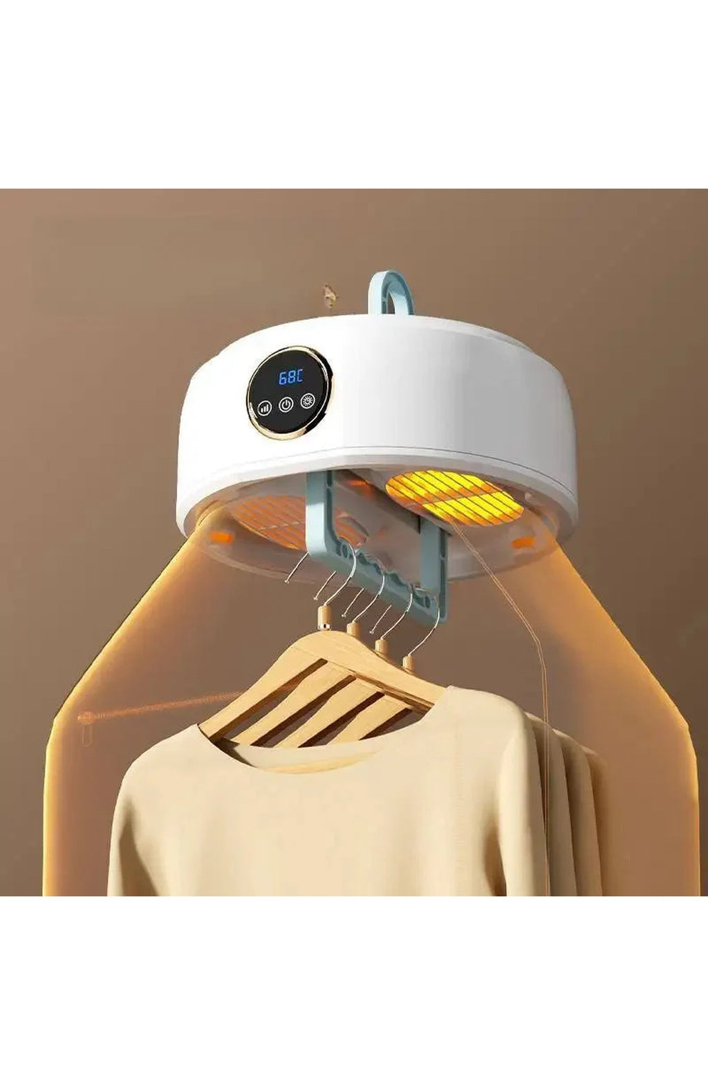 Compact Electric Clothes Dryer, Foldable Design - view 4