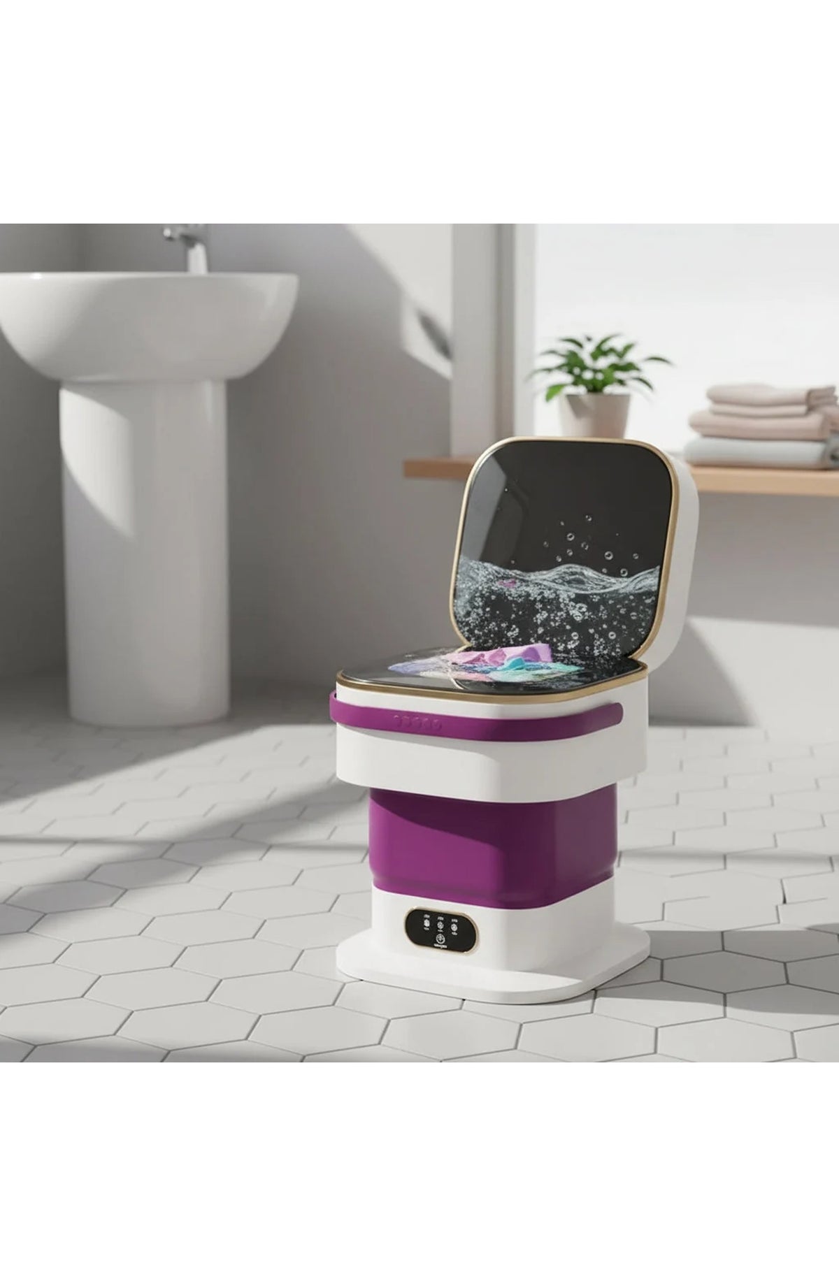 Compact Foldable Washing Machine for Small Loads - view 3