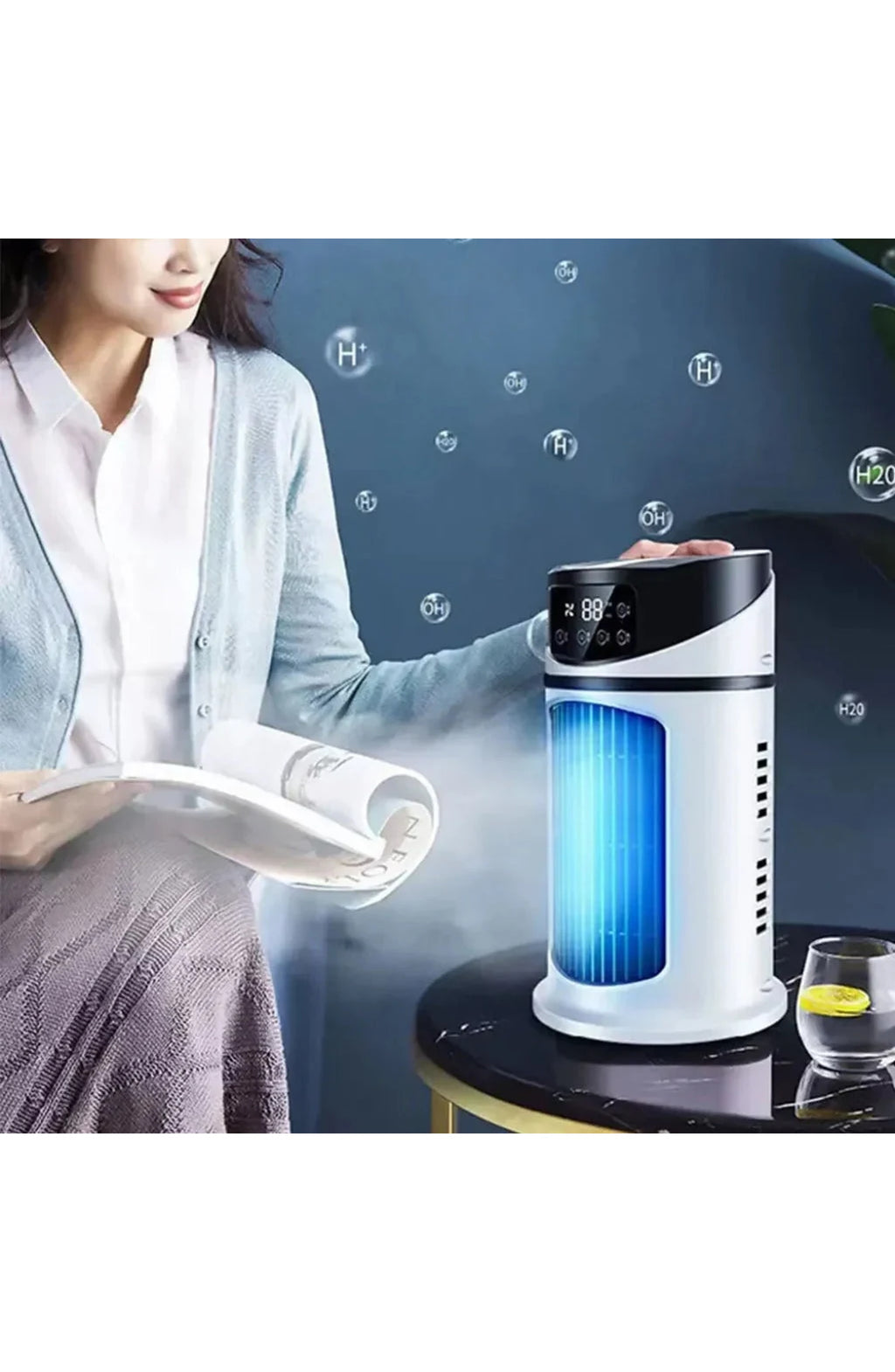 Small Air Conditioner Fan with Humidifier - view 4
