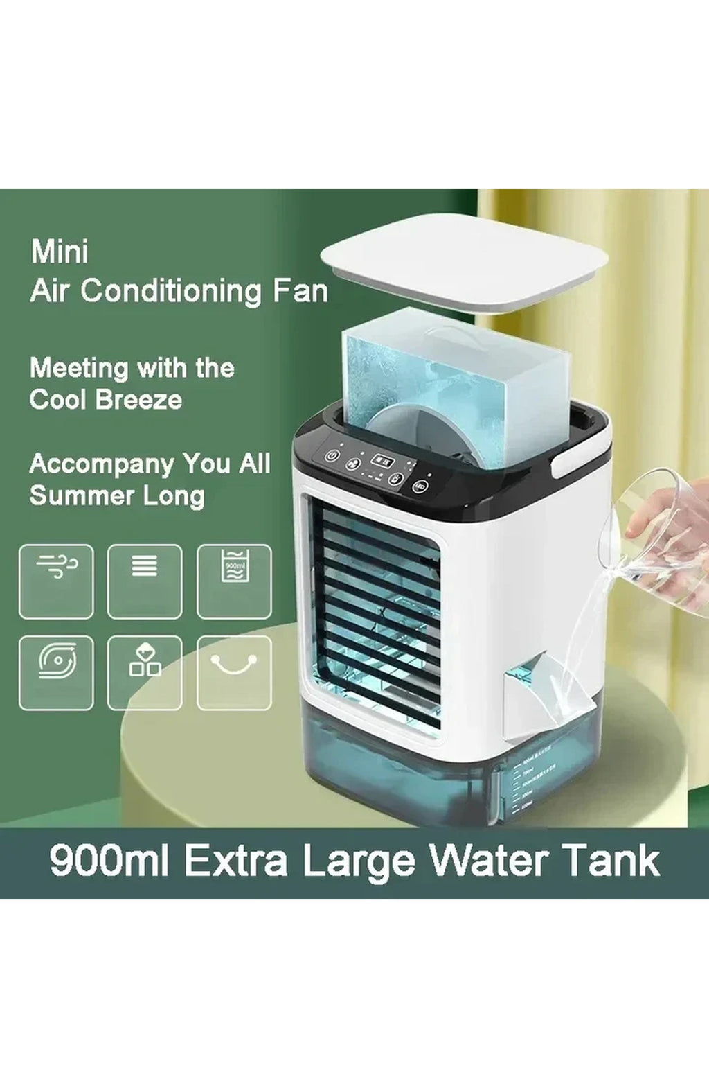 Compact Portable Air Conditioner 3 Speeds - view 4
