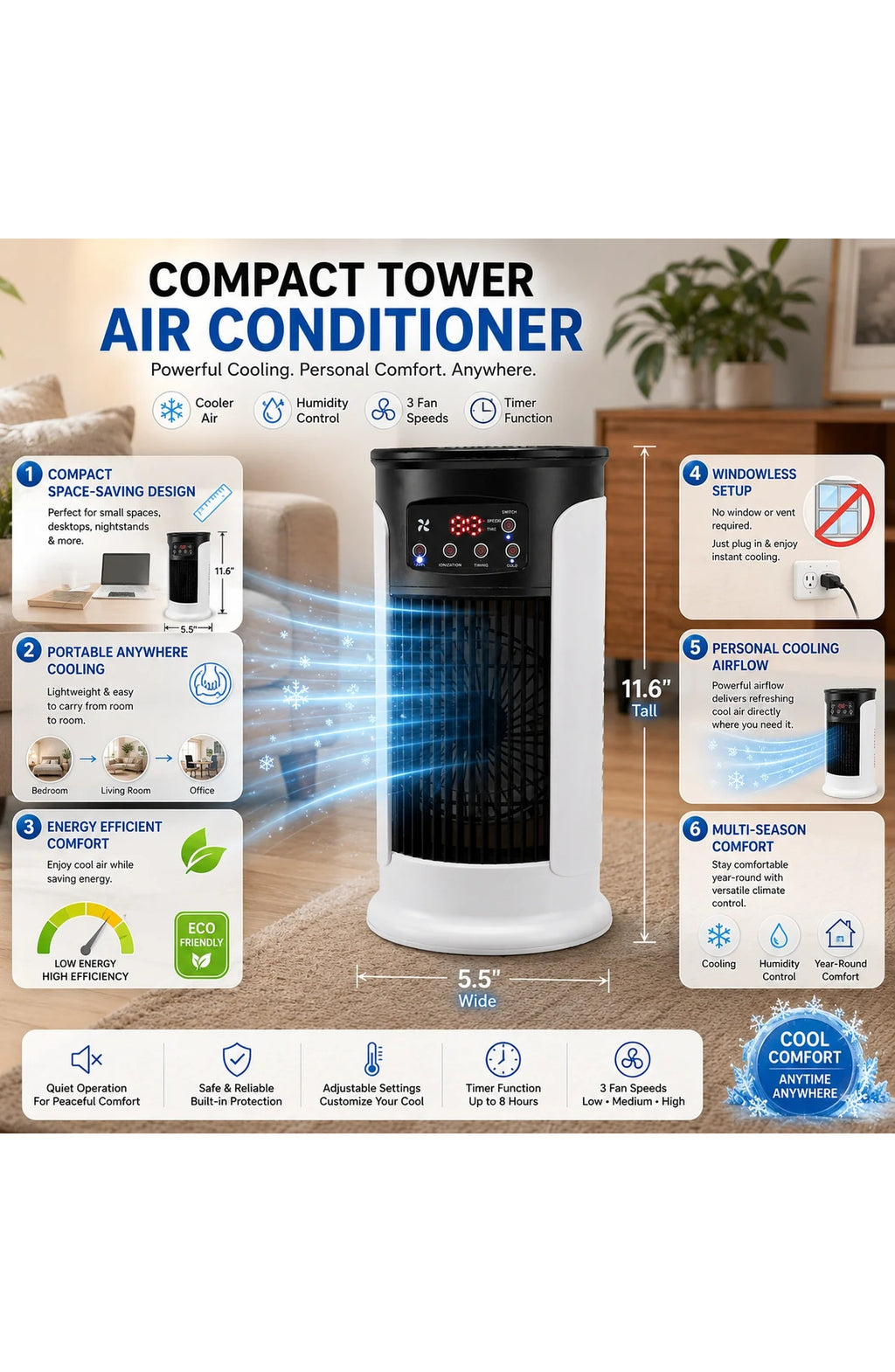 Compact Portable Air Conditioner - view 4