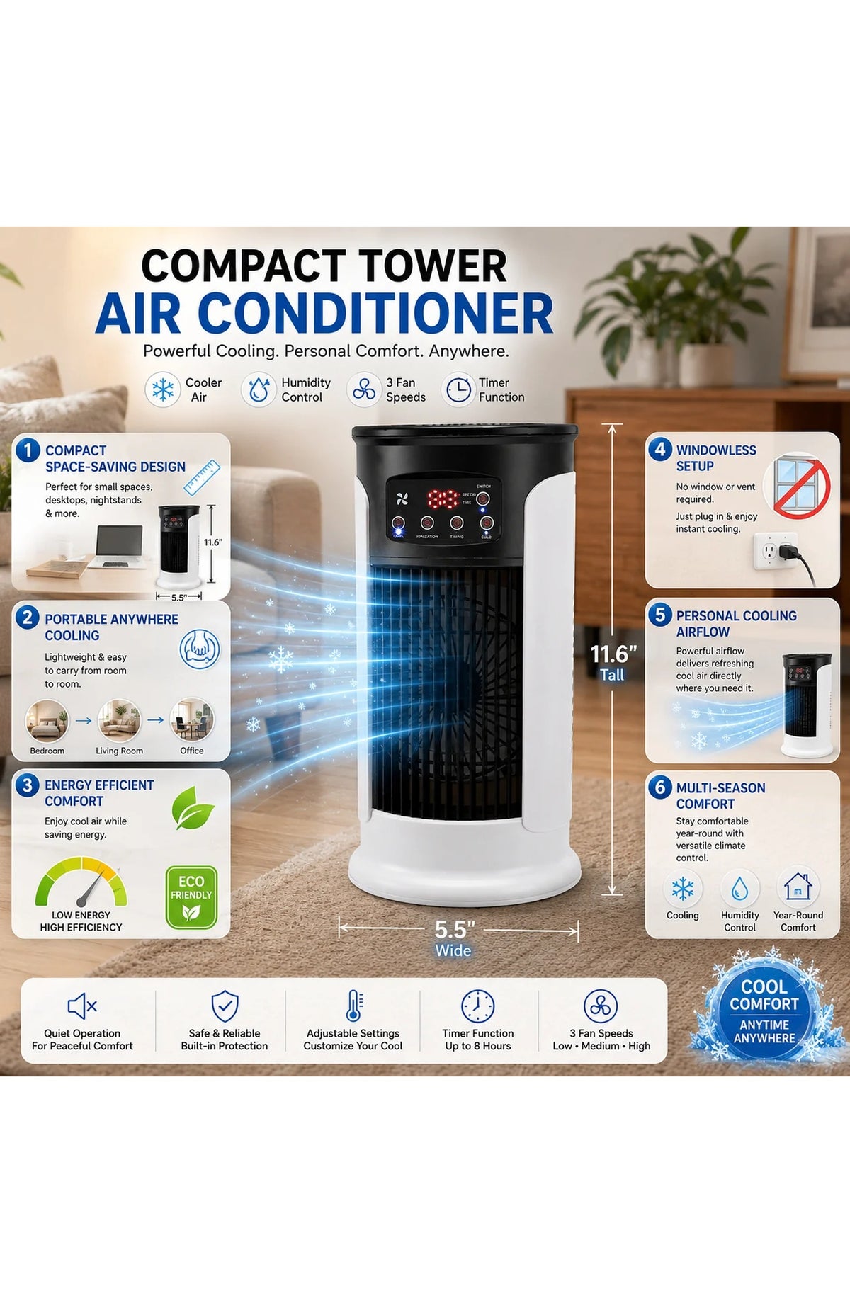 Compact Portable Air Conditioner - view 4