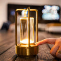 Cordless Crystal-Style Table Lamp 7 x 4 In | Dimmable Warm-Neutral-Cool – Gold