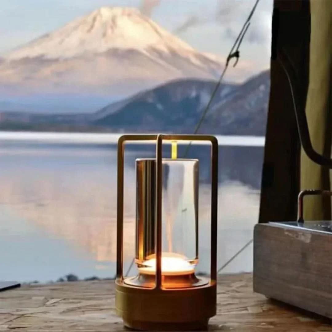 Cordless Crystal-Style Table Lamp 7 x 4 In | Dimmable Warm-Neutral-Cool – Silver