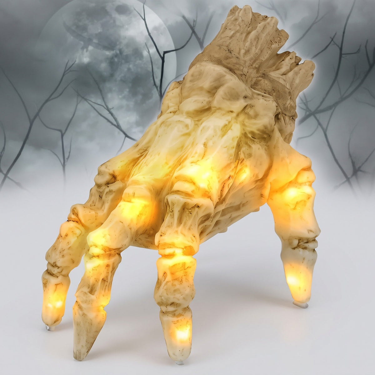 Crawling Hand Halloween Prop with Lights and Sounds