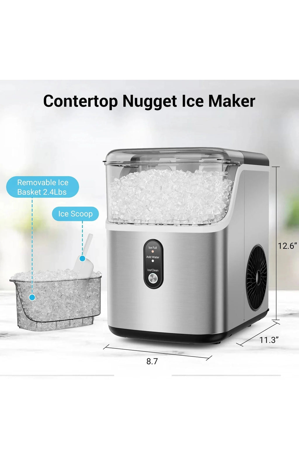 Nugget Ice Maker Self-Cleaning