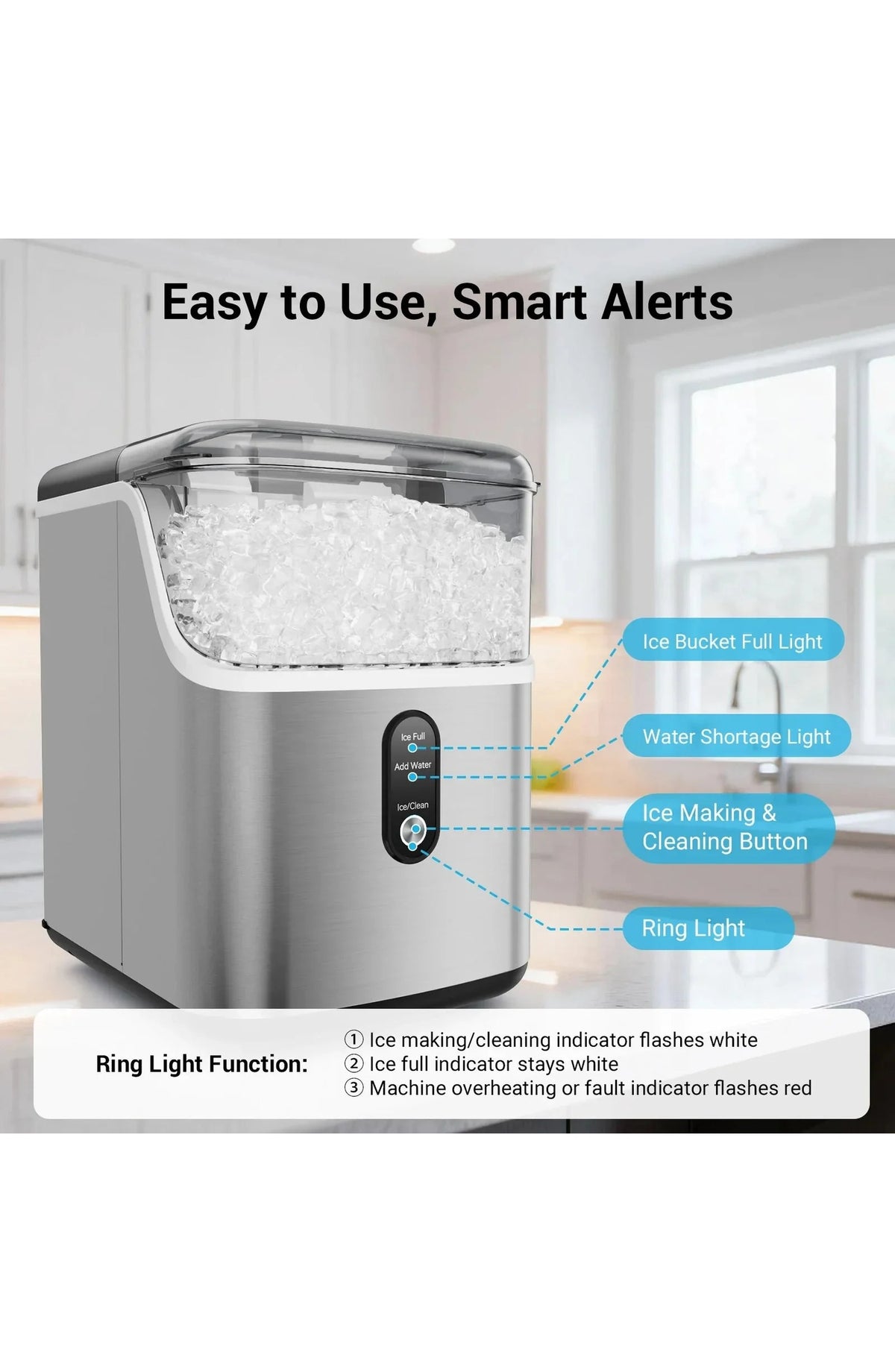 Nugget Ice Maker Self-Cleaning - view 5