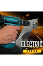 Electric Drill Shears Attachment, Sheet Metal Nibbler | Cutting Head for Straight and Curved Cuts Without Burrs | Fits Drills