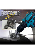 Electric Drill Shears Attachment, Sheet Metal Nibbler | Cutting Head for Straight and Curved Cuts Without Burrs | Fits Drills