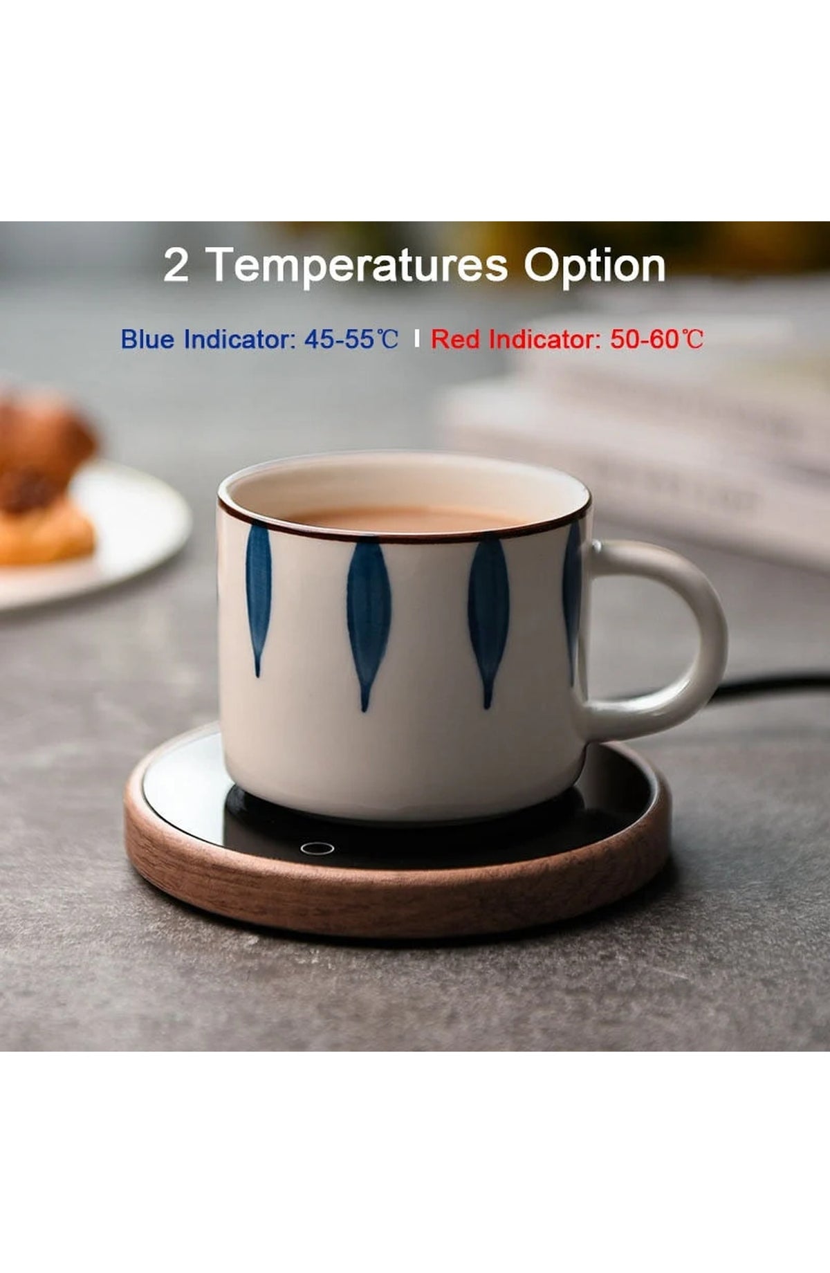 Ceramic Mug Warmer with Temperature Control - view 2