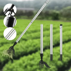 Stand Up Weed Puller, Stainless Steel Weeder Tool, No Bending Needed