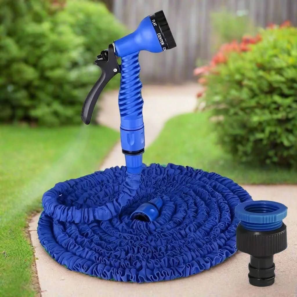 Expandable High-Pressure Garden Hose – Blue