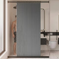 Foldable Water-Resistant Shower Curtain | 10 Size Options – Gray
