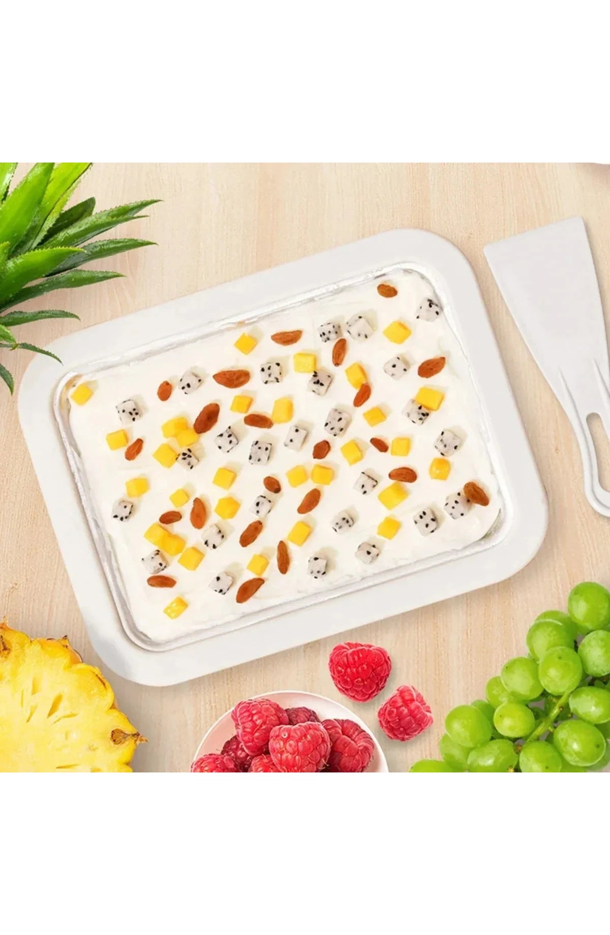 Large Rolled Ice Cream Maker Pan - view 3
