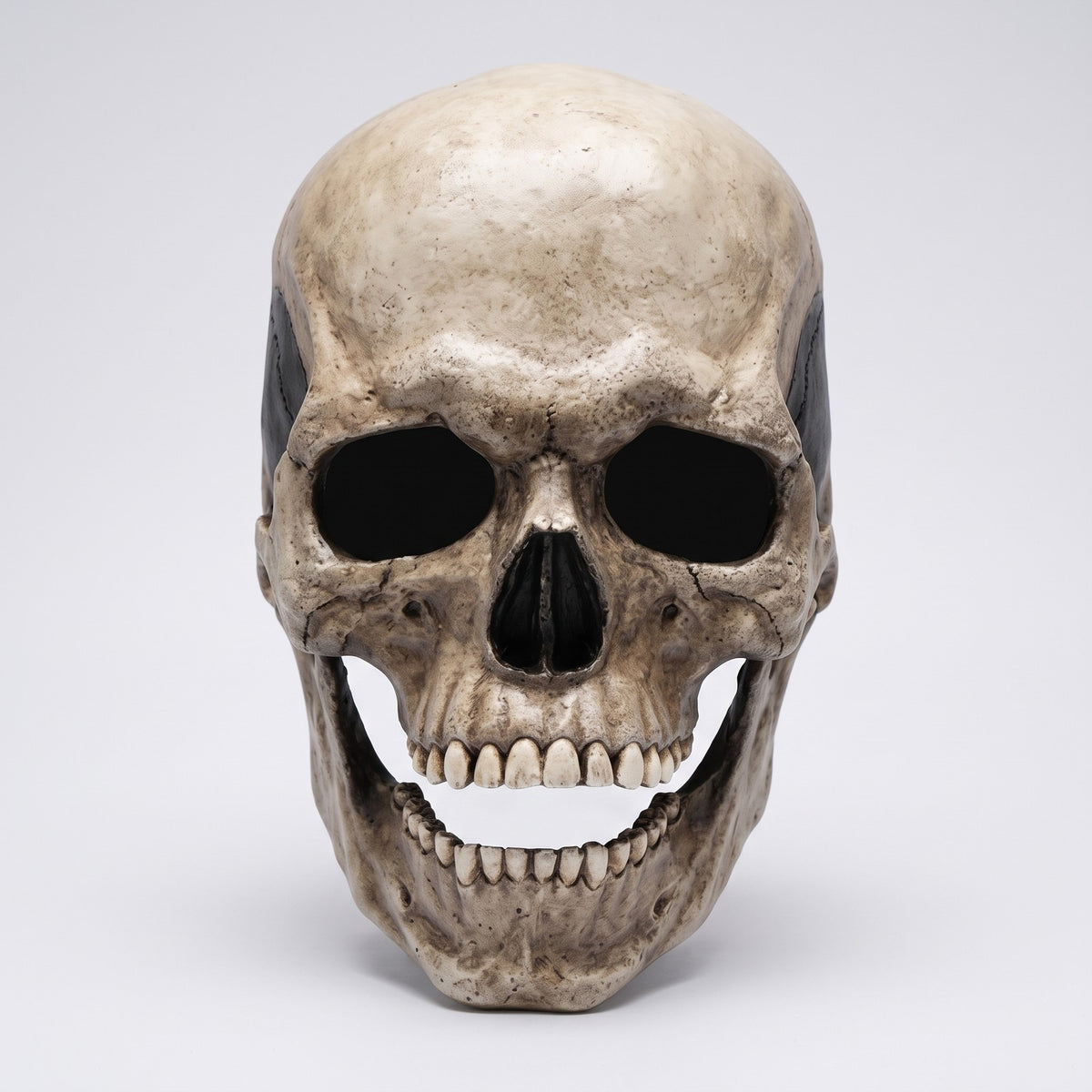 Full Head Skull Mask with Movable Jaw - Latex Halloween Mask