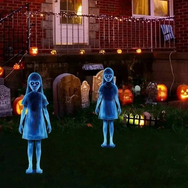 Halloween Ghost Yard Stake Decorations, Set of 2