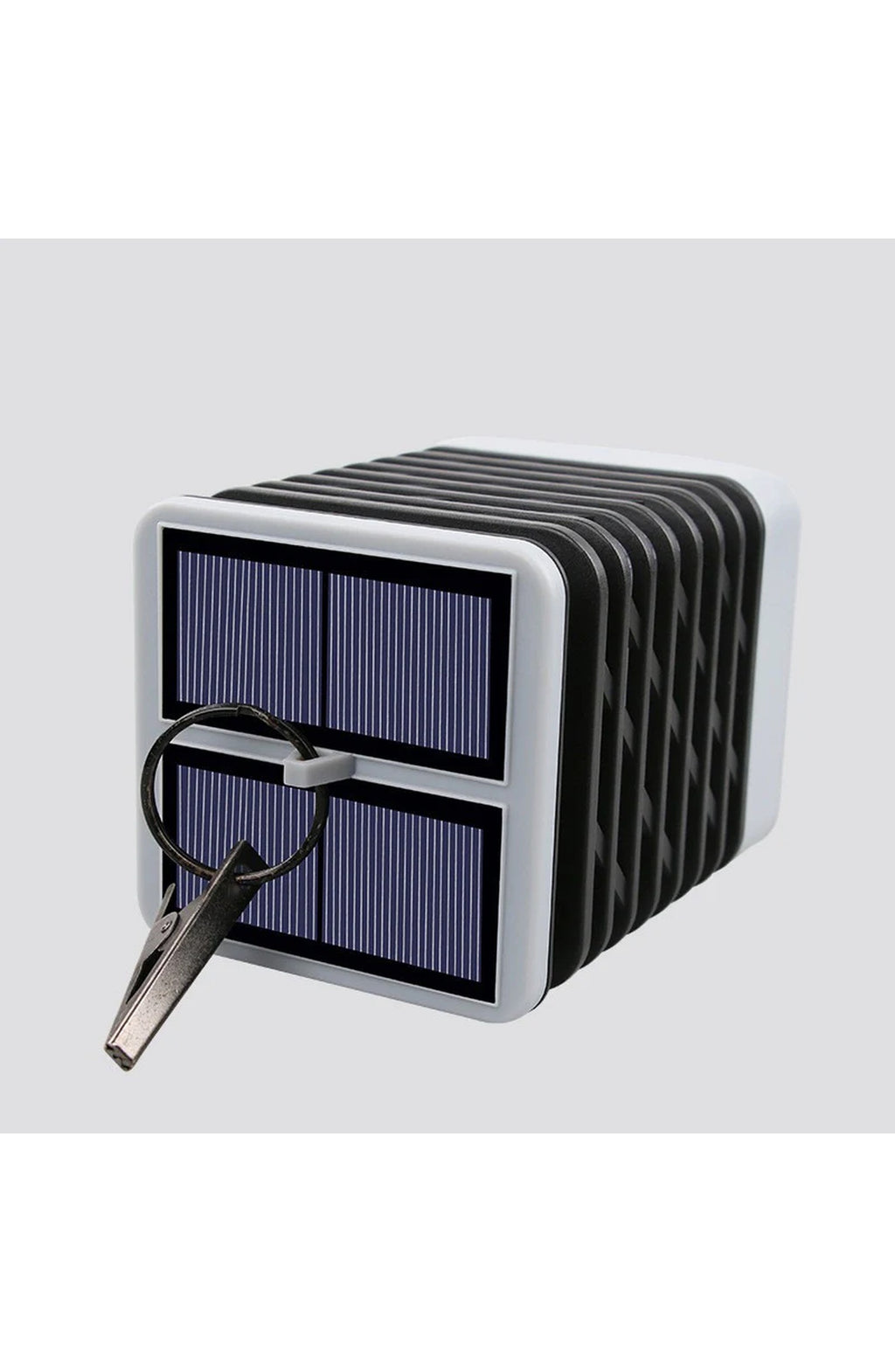 Solar LED Garden Lantern - Flame Effect, Grooved Design