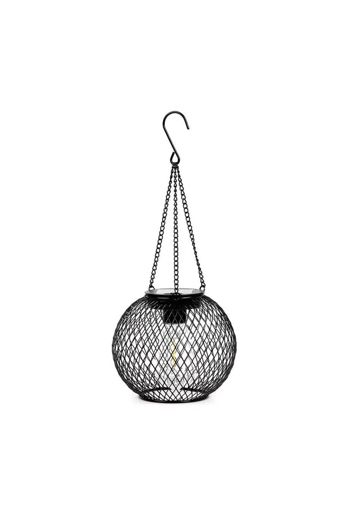 Outdoor Solar Hanging Lantern - Warm White Garden Light