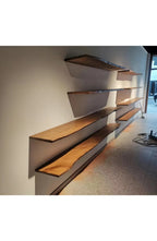 Floating Shelf Live Edge, Solid Hardwood Rustic Wall Shelf – 4 Sizes